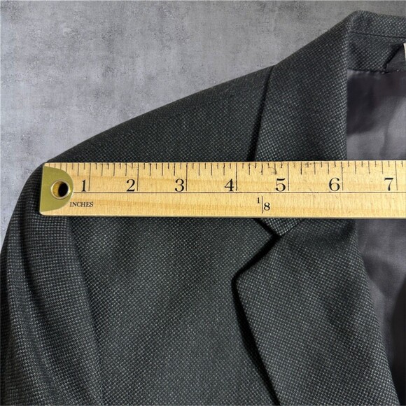 BANANA REPUBLIC Tailored fit Mens Blazer Sport Coat 2-Button Jacket 42S Gray - Picture 8 of 14